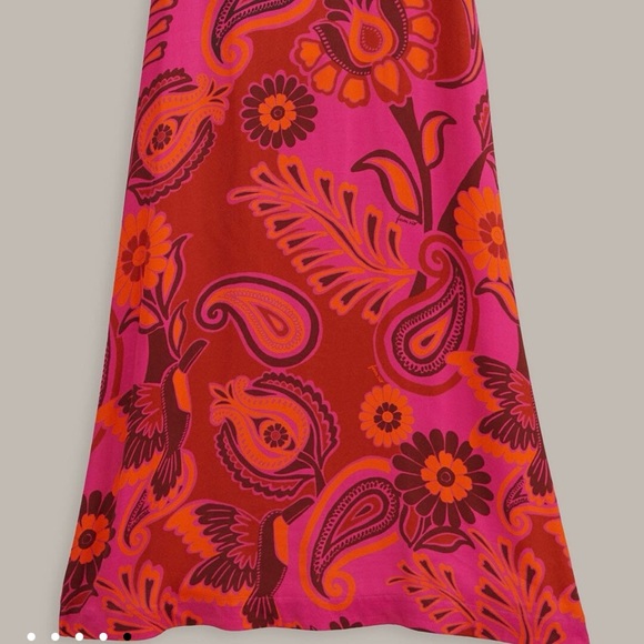 FARM Rio Pink and Orange Floral Maxi Skirt - Picture 4 of 10